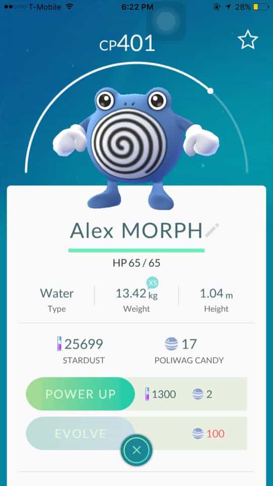 Pokemon Go Alex Morph