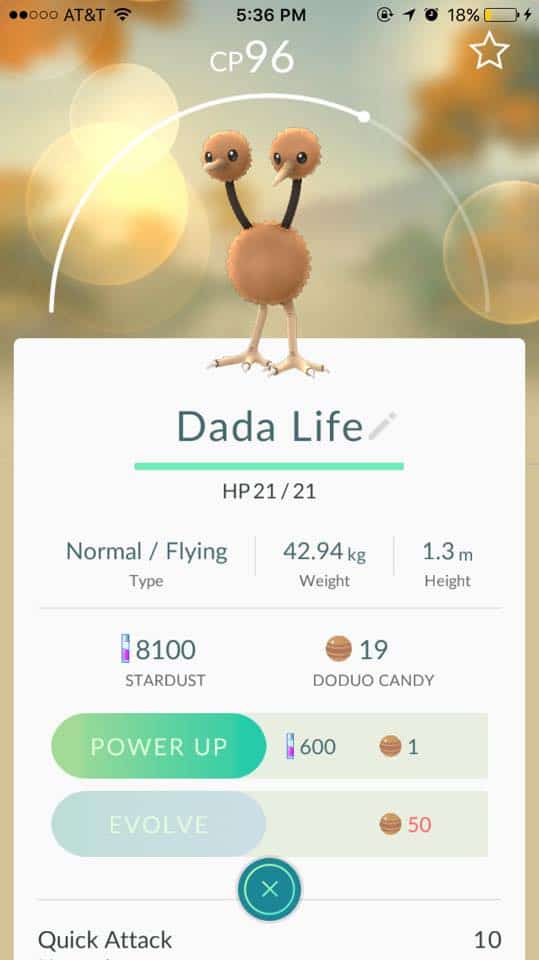Pokemon Go Dada Life