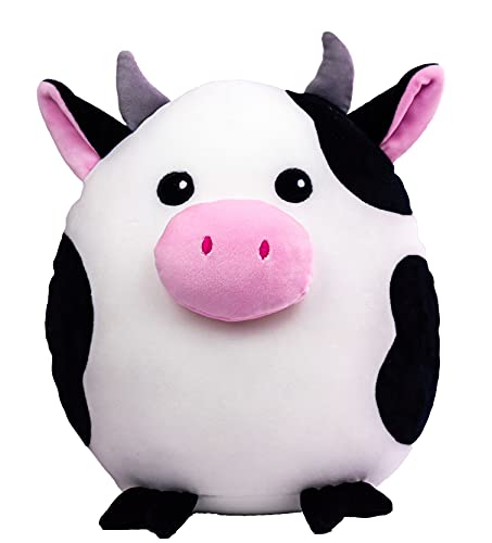 14 Inch Daisy The Cow Squish Plush Pillow - Snuggaboos Original Cute Super Soft Plushie Toy