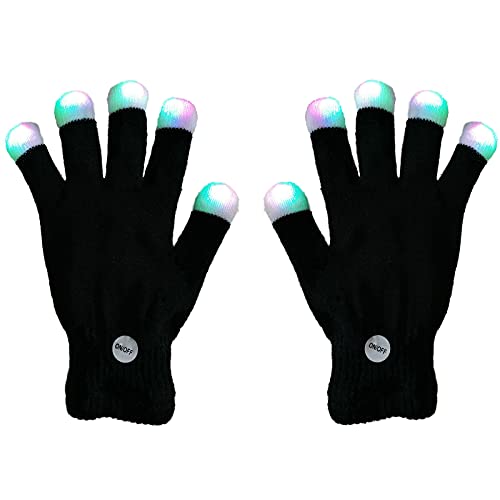 7 colors light show LED Gloves Rave Light Finger Lighting Flashing Glow Mittens(fingertip)