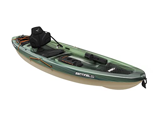 Pelican Sentinel 100X Angler Kayak - Sit-on-Top Fishing Kayak - Lightweight one Person Kayak - 9.6 ft