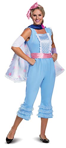 Disguise Disney Pixar Bo Peep Toy Story 4 Deluxe Women's Costume, Blue, S (4-6)