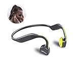 Bone Conduction Headphones Bluetooth V5.0 - Vidonn F1 Sports Open Ear Wireless Headset Sweatproof w/Mic - for Cycling Running Driving Gym - Yellow