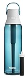 Brita Plastic Water Filter Bottle, 26 Ounce, Sea Glass, 1 Count