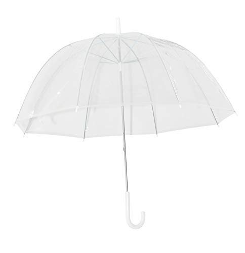 Home-X - Clear Bubble Umbrella, Durable Wind-Resistant Umbrella with Sturdy Bubble Design that Won’t Flip Inside Out, For Men and Women of All Ages