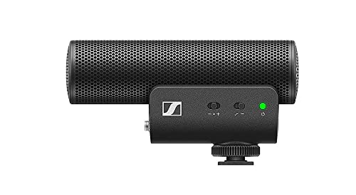 Sennheiser Professional MKE 400 Directional On-Camera Shotgun Microphone with 3.5mm TRS and TRRS Connectors for DSLR, Mirrorless & Mobile , Connects with Auxiliary