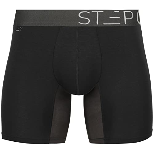 Step One | Mens Bamboo Boxer Trunk Brief | Anti Chafe, Moisture Wicking Underwear for Men