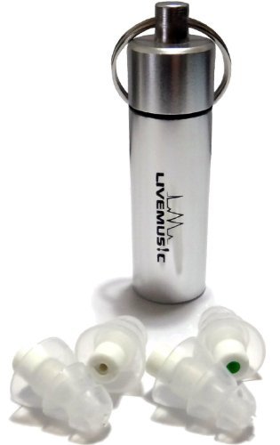 LiveMus!c HearSafe Ear Plugs - High Fidelity Earplugs for Musician, Concert, Drummer, DJ & Clubbing - Reusable, Comfortable - Noise Protection, Cancelling (Standard Size)
