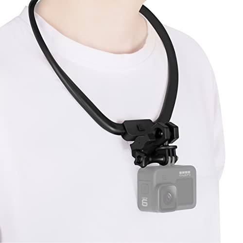 Taisioner POV / VLOG Smartphone Neck Mount Chest Holder Strap for GoPro AKASO DJI Action Camera and Smart Phone Video Shoot Accessories (Fourth Upgrade Version)