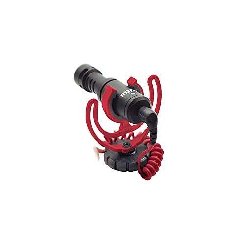 Rode VideoMicro Compact On-Camera Microphone with Rycote Lyre Shock Mount, Auxiliary
