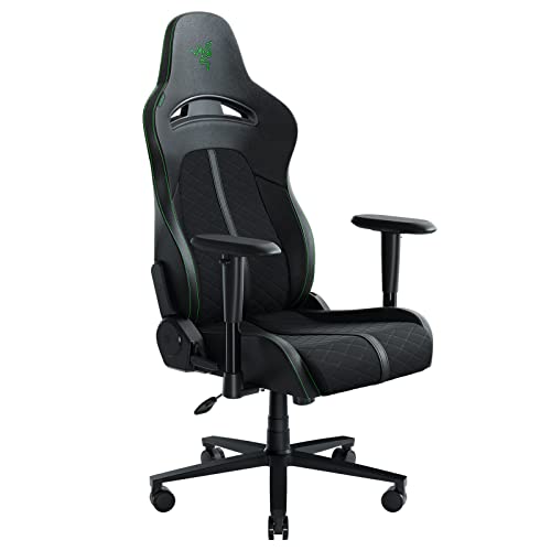 Razer Enki X Essential Gaming Chair: All-Day Gaming Comfort - Built-in Lumbar Arch - Optimized Cushion Density - Dual-Textured, Eco-Friendly Synthetic Leather - Adjustable 152-degree Recline