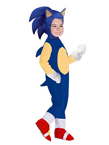 Yakogy Cartoon Cosplay Costumes For Boys Girls Pretend Play Onesie Suit Sonic Jumpsuit,S