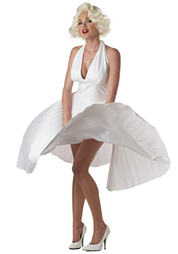 Marilyn Monroe Deluxe White Halter Dress Costume Small