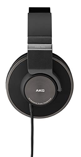 AKG Pro Audio K553 MKII Over-Ear, Closed-Back, Foldable Studio Headphones,Black