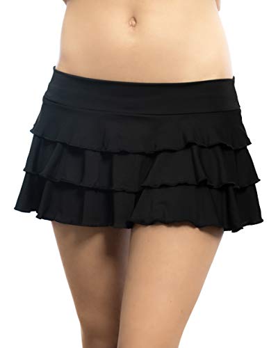 Pin Up Doll Women's Fun & Flirty Ruffle Mini Skirt
