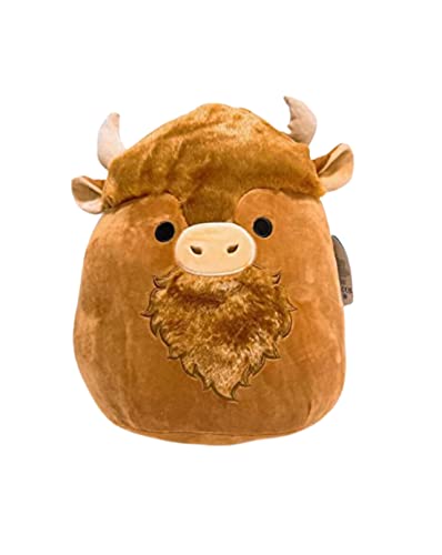 Squishmallow Official Kellytoy 14 Inch Soft Plush Squishy Toy Animals (Wilfred Highland Cow)