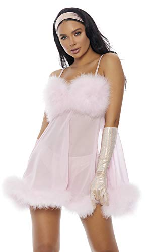 Forplay Women's Femme for Real Sexy Movie Character Costume, Baby Pink, S/M
