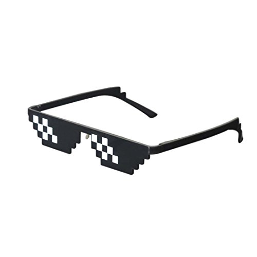 Lorigun Thug Life Sunglasses Pixelated Mosaic Glasses Party Glasses MLG Shades (12 Pixels)