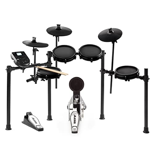 Alesis Drums Nitro Mesh Kit - Electric Drum Set with USB MIDI Connectivity, Mesh Drum Pads, Kick Pedal and Rubber Kick Drum, 40 Kits and 385 Sounds