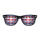 EmazingLights Diffraction Prism Rave Glasses (Black, Transparent Lens)