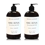 Muse Bath Apothecary Hand Ritual - Aromatic and Nourishing Hand Soap, 16 oz, Infused with Natural Essential Oils - Coconut + Sandalwood, 2 Pack