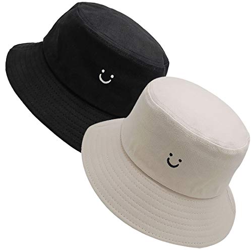 MaxNova Bucket Hats Summer Travel Beach Sun Hat Outdoor Cap Unisex 2pack