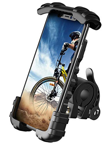 Bike Phone Holder, Motorcycle Phone Mount - Lamicall Motorcycle Handlebar Cell Phone Clamp, Scooter Phone Clip for iPhone 14 Plus / Pro Max, 13 Pro Max, S9, S10 and More 4.7' - 6.8' Smartphones