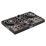 Hercules DJControl Inpulse 200 – DJ controller with USB, ideal for beginners learning to mix - 2 tracks with 8 pads and sound card - Software and tutorials included