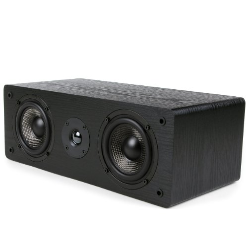 Micca MB42-C Center Channel Speaker for Home Theater, Surround Sound, Passive, 2-Way (Black, Each)
