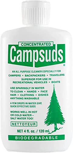 CONCENTRATED CAMPSUDS Sierra Dawn Outdoor Soap - Environmentally Conscious Camping Soap - Hiking & Camping Supplies - Camp Soap, Backpacking Soap, Travel Soap - Camping Gear Must Haves (4oz)