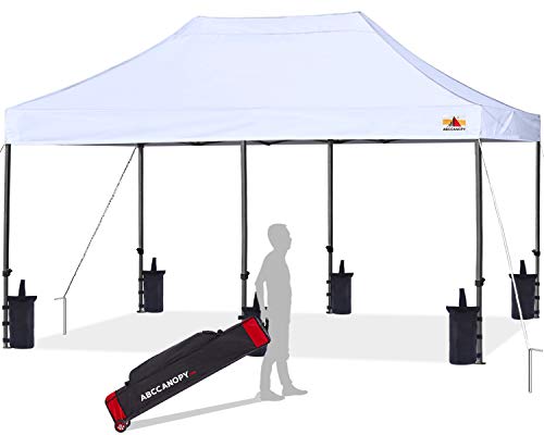 ABCCANOPY Patio Pop Up Canopy Tent 10x20 Commercial-Series(White)