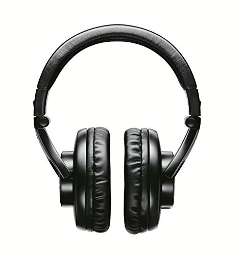 Shure SRH440 Professional Studio Headphones, Enhanced Frequency Response and Extended Range for Home and Studio Recording, with Detachable Coiled Cable, Carrying Bag and 1/4' Adapter (SRH440)