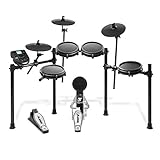 Alesis Drums Nitro Mesh Kit - Eight Piece All Mesh Electronic Drum Kit With Super Solid Aluminum Rack, 385 Sounds, 60 Play Along Tracks, Connection Cables, Drum Sticks & Drum Key Included