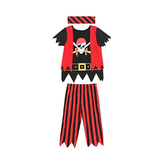 Kids Pirate Costume,Pirate Role Play Dress Up Set