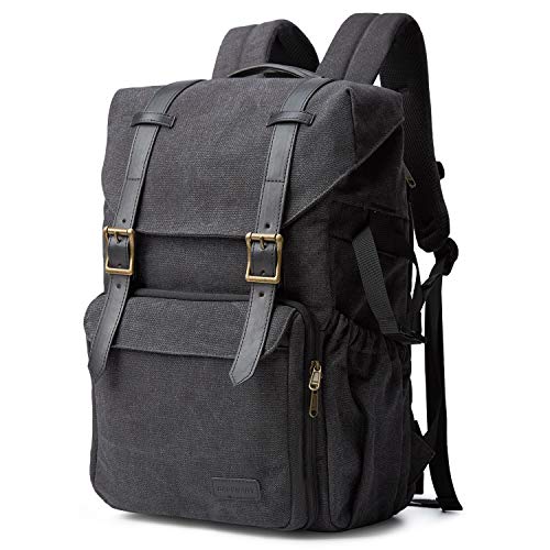 Camera Backpack, BAGSMART Camera Backpacks for Photographers ,DSLR SLR Waterproof Camera Bag Backpack Fit up to 15' Laptop with Tripod Holder Waist Belt Rain Cover, Black