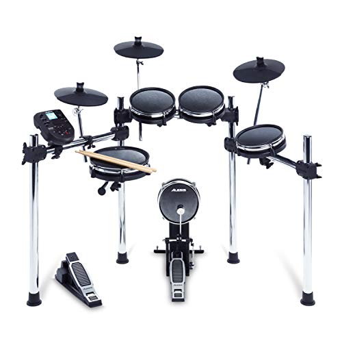 Alesis Drums Surge Mesh Kit - Electric Drum Set with USB MIDI Connectivity, Mesh Heads, Solid Rack and Drum Module Including 40 Kits and 385 Sounds