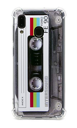 FAteamll Case for Galaxy A20,with Reinforced Corners TPU Soft Bumper Retro Cassette Tape Case Compatible with Samsung Galaxy A20/A30 (Retro Cassette Tape)