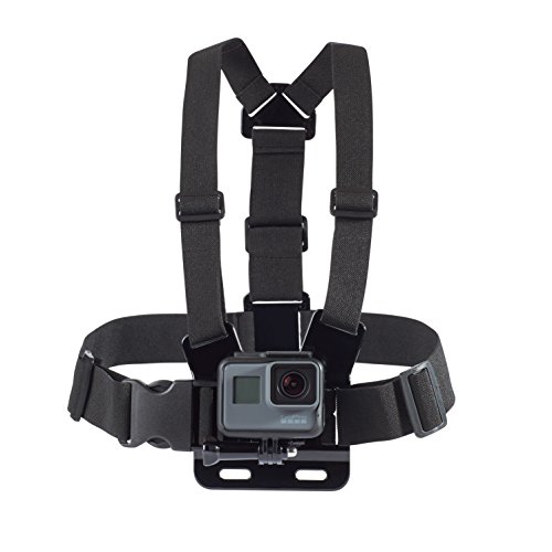 Amazon Basics Adjustable Chest Mount Harness for GoPro Camera (Compatible with GoPro Hero Series), Black