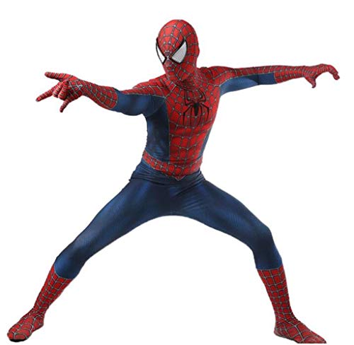 Yeahfits Superhero Spandex Costume Cosplay 3D Zentai Full Bodysuit Halloween Adult/Kids 3D Style Blue