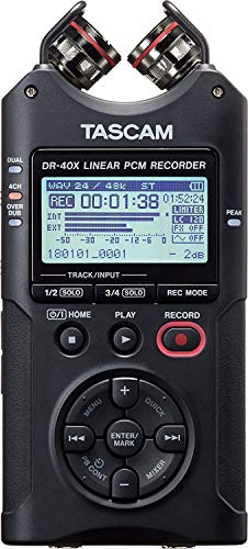 Tascam DR-40X Four Track Handheld Recorder and USB Interface