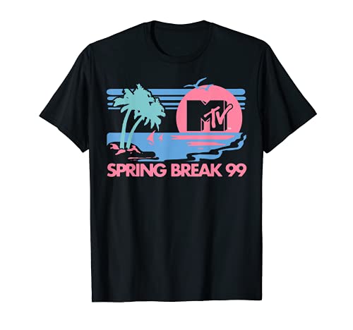 MTV Pastel Colors Beach Spring Break Logo T-Shirt