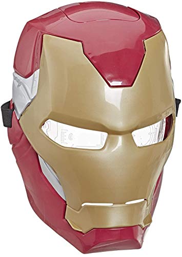 Avengers Marvel Iron Man Flip FX Mask with Flip-Activated Light Effects for Costume and Role-Play Dress Up Brown/a