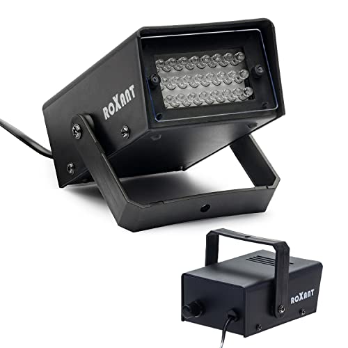 Roxant Pro Mini Strobe Light - 24 Super Bright LED Light Bulbs - Adjustable Flash Speed Control | Party Decorations | Party Lights