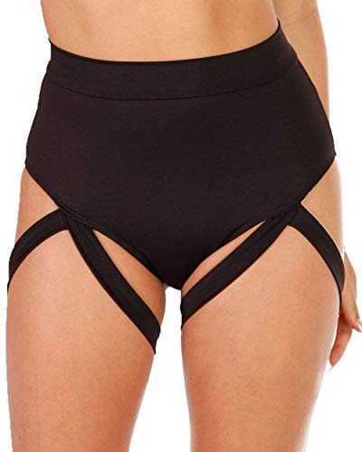 iHeartRaves High Waisted Booty Shorts for Women - Spandex Rave Bottoms Pole Shorts