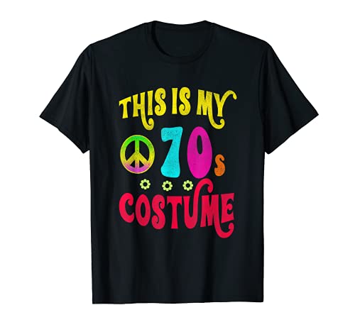 This is My 70s Costume Funny Groovy Peace Halloween T-Shirt