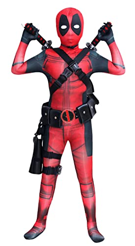 Koveinc Unisex Superhero Bodysuit Halloween Cosplay Costumes Kids 3D Style