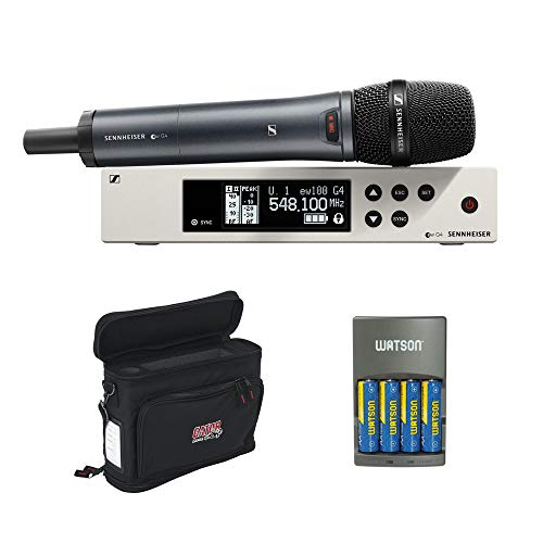 Sennheiser ew 100-845 G4-S Wireless Handheld Microphone System with GM-1W Wireless Mobile Pack & 4-Hour Rapid Charger Kit