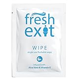 FreshExit – Feminine Wipes - Individually Wrapped Flushable Wipes for Adults – Butt Wipes - 36 Count – a Great Travel Wipe - a Large, Personal Wipe in a Small, Discreet Package