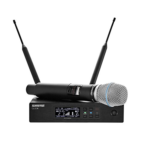 Shure QLXD24/B87A Handheld Wireless System with BETA 87A Vocal Microphone, G50 (QLXD24/B87A-G50)
