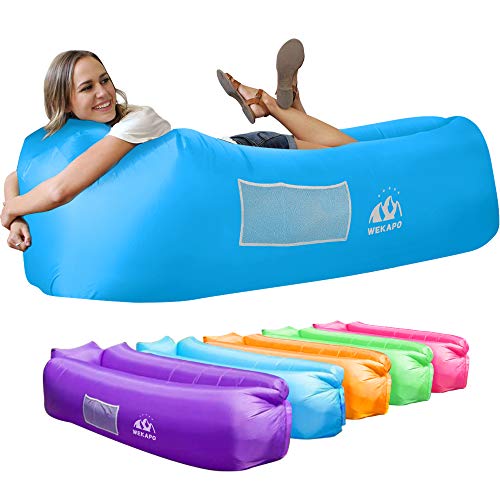 Pool Beach Parties Hiking Camping Thick Durable Comfortable Air Sofa Blow Up Lounge Sofa Carrying Bag Travelling Anglink Outdoor Inflatable Lounger Couch Park 
